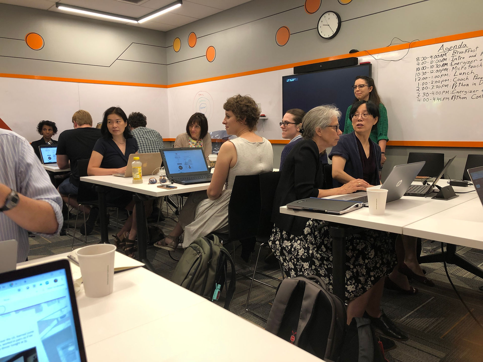 Working in the classroom