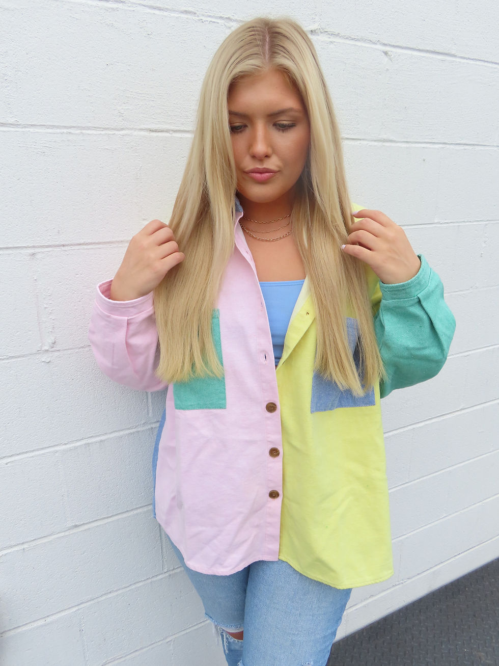 Thumbnail: Color Block Shacket