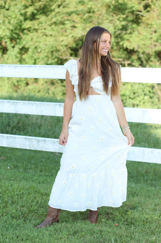 drop waist polka dot maxi dress White Mesh Drop Waist Polka Dot Maxi Dress – Rare London
