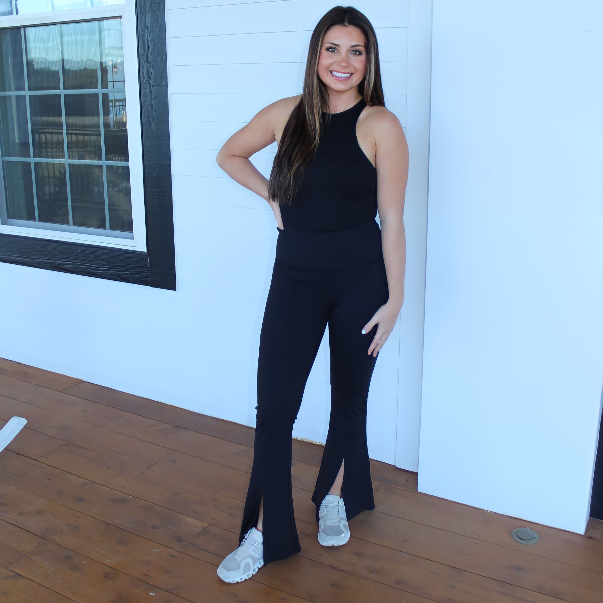 Black Split Leggings