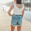 Thumbnail: Denim Fringe Shorts
