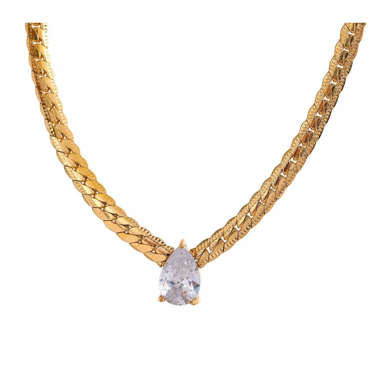 Raised Crystal Necklace 