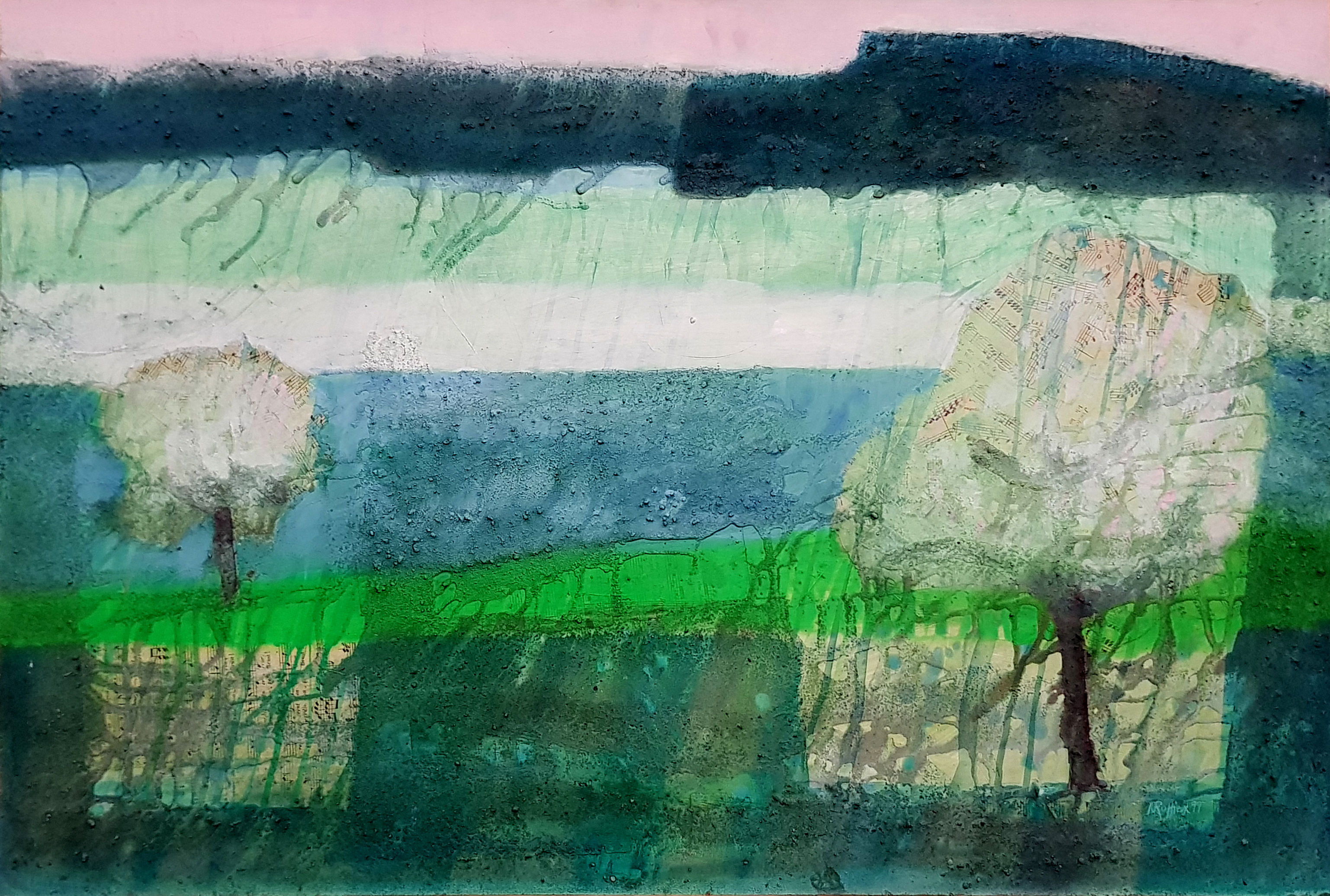 Au printemps, 1999, 90x60cm, Nicolas Ruffieux