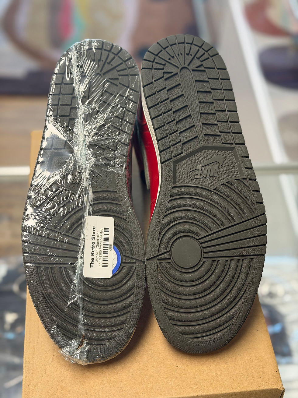 Thumbnail: Jordan 1 Retro High Premier “Gucci Red” sz 10 Preowned 