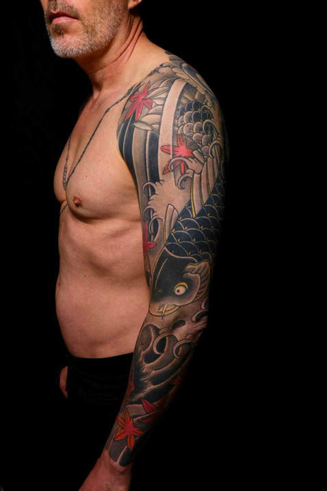 Koi, Koitattoo, Leipzig, Japanisches Tattoo