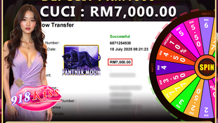 Tahniah ! RWC77 Member dapat Cuci Besar RM7,000.00 Dalam Game 918KISS!! Cepat Datang Register Sekarang!!!!!