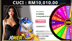 Tahniah ! RWC77 Member dapat Cuci Besar RM10,010.00 Dalam Game JOKER !! Cepat Datang Register Sekarang!!!!!