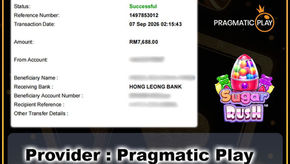 Sugar Rush™ Win RM7,688 | Pragmatic Play Slot Winner at MU33