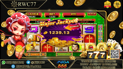 Congratulation ! RWC77 Member Get Random Jackpot in MEGA888! Good Luck !