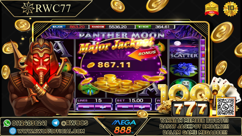 Congratulation ! RWC77 Member Get Random Jackpot in MEGA888! Good Luck !