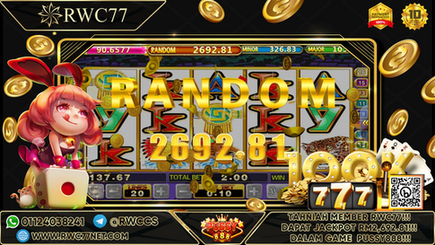 Tahniah ! Member Rwc77 mendapat  MAJOR JACKPOT dalam Game PUSSY888! Nasib Baik!