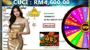 Tahniah ! RWC77 Member dapat Cuci Besar RM4,600.00 Dalam Game ACE333!! Cepat Datang Register Sekarang!!!!!