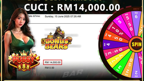 Congratulation ! RWC77 Member BIG CASHOUT RM14,000.00 at PUSSY888!! Join Us To Be The Next WINNER!!!!!
