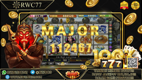 Tahniah ! Member Rwc77 mendapat  MAJOR JACKPOT dalam Game PUSSY888 ! Nasib Baik!