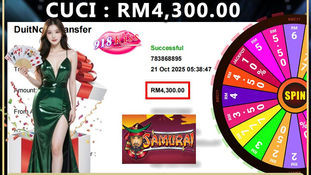 Tahniah ! RWC77 Member dapat Cuci Besar RM4,300.00 Dalam Game 918Kiss!! Cepat Datang Register Sekarang!!!!!