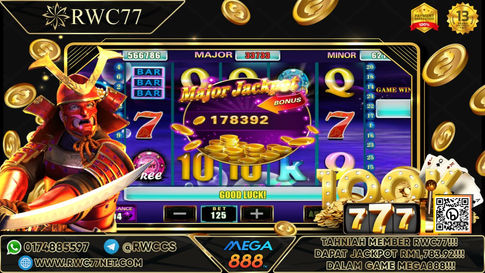 Tahniah ! Member Rwc77 mendapat  MAJOR JACKPOT dalam Game MEGA888! Nasib Baik!