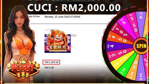 Tahniah ! RWC77 Member dapat Cuci Besar RM2,000.00. Dalam Game PUSSY888!! Cepat Datang Register Sekarang!!!!!