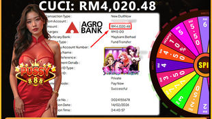 RWC77 online casino deposit RM100 withdraw RM4020.48 Agrobank DuitNow slot win Malaysia