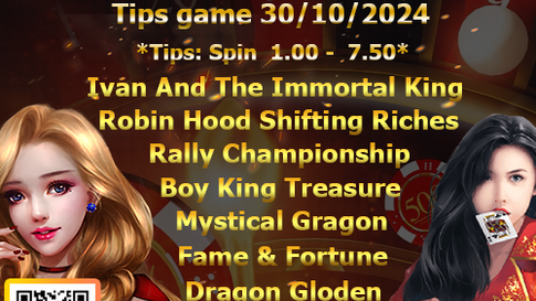 30/10/2024 MEGA888 GAME TIPS !!! Join RWC77 now can get daily tips game inside 19 different games!!!
