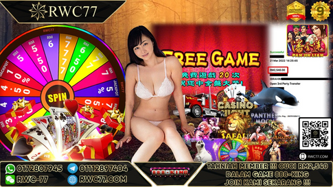 Congratulation ! RWC77 Member BIG CASHOUT RM 2,540 at 888KING!!! Good Luck !