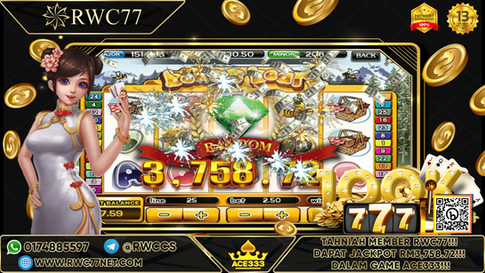 Congratulation ! RWC77 Member Get Major Jackpot in ACE333 ! Good Luck !