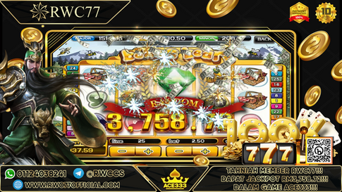 Congratulation ! RWC77 Member Get Random Jackpot in ACE333! Good Luck !