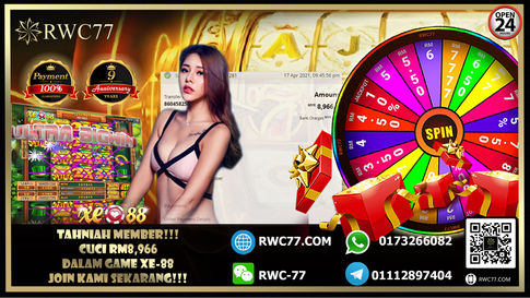 Congratulation ! RWC77 Member BIG WIN in XE-88! Come and try your luck now !
