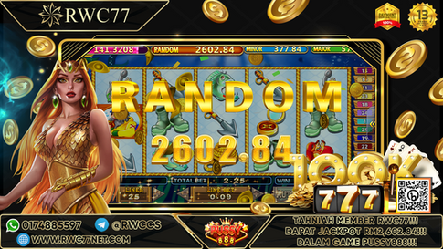 Tahniah ! Member Rwc77 mendapat Random Jackpot dalam Game PUSSY888! Nasib Baik!