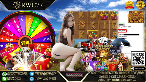 Tahniah ! Member Rwc77 cuci besar RM1,780 dalam Game 888KING! NASIB BAIK!