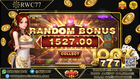 Congratulation ! RWC77 Member Get JACKPOT in PUSSY888 ! Good Luck !