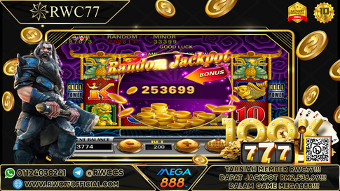 Congratulation ! RWC77 Member Get JACKPOT in MEGA888 ! Good Luck !
