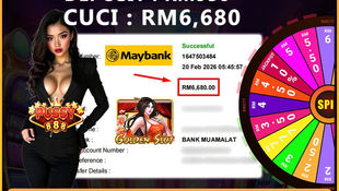 RWC77 online casino Malaysia big win RM6680 from RM950 deposit via Pussy888 slot game