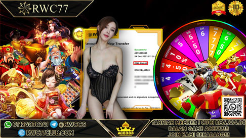 Tahniah! Ahli RWC77 Cuci BESAR RM6,884 di ACE333!!! Sertai Kami Untuk Menjadi PEMENANG Seterusnya!!!!!