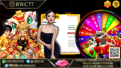 Congratulation ! RWC77 Member BIG CASHOUT RM5,600 at 918KISS!! Join Us To Be The Next WINNER!!!!!