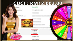 Tahniah ! RWC77 Member dapat Cuci Besar RM12,002.00 Dalam Game 918kiss!! Cepat Datang Register Sekarang!!!!!