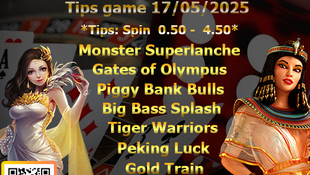 17/05/2025 PPX GAME TIPS !!! Join RWC77 now can get daily tips game inside 19 different games!!!