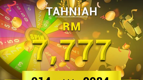 Tahniah Member RWC77 Dapat Hadiah Besar RM7,777 Dalam Roda Impian！Promosi Kuat !! PM Kami Sekarang!！