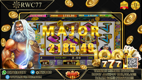 Congratulation ! RWC77 Member Get Major Jackpot in PUSSY888! Good Luck !