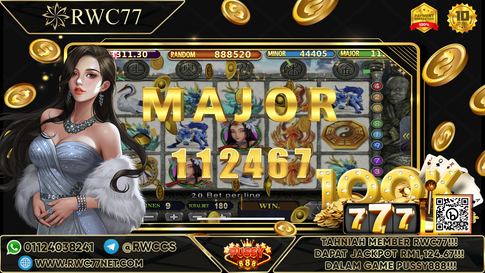Congratulation ! RWC77 Member Get RANDOM Jackpot in PUSSY888 ! Good Luck !