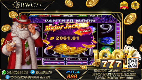 Congratulation ! RWC77 Member Get JACKPOT in MEGA888 ! Good Luck !