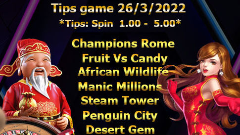 26/3/2022 MEGA888 GAME TIPS !!! Join RWC77 now can get daily tips game inside 19 different games!!!