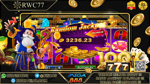 Congratulation ! RWC77 Member Get JACKPOT in MEGA888 ! Good Luck !