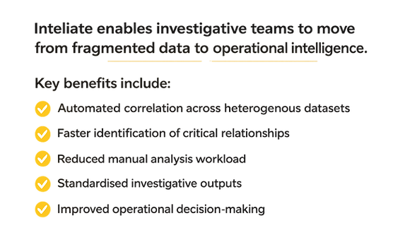 Inteliate air-gapped AI use cases overview for law enforcement and intelligence operations