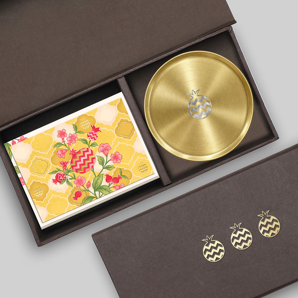 Thumbnail: Anaar-Amber/Turquoise Coaster Box