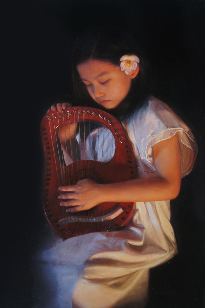A Girl Who Plays the Lyre