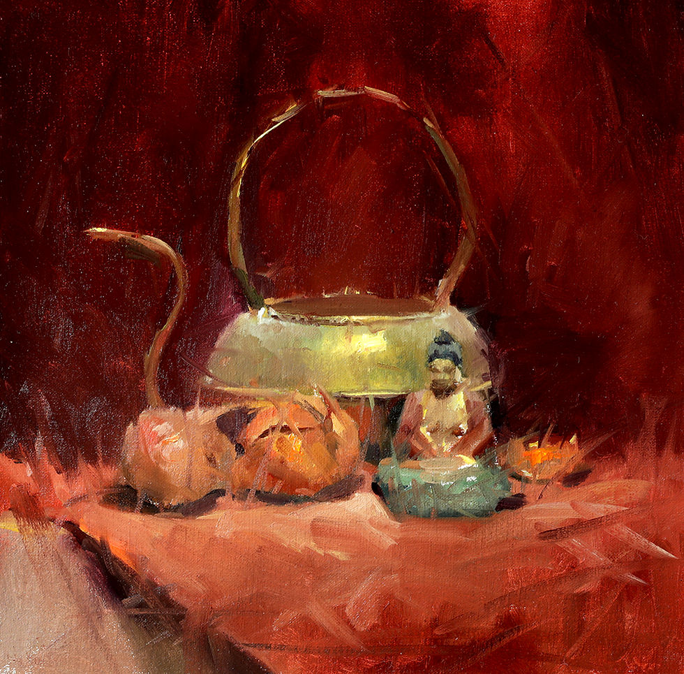Teapot and Buddah