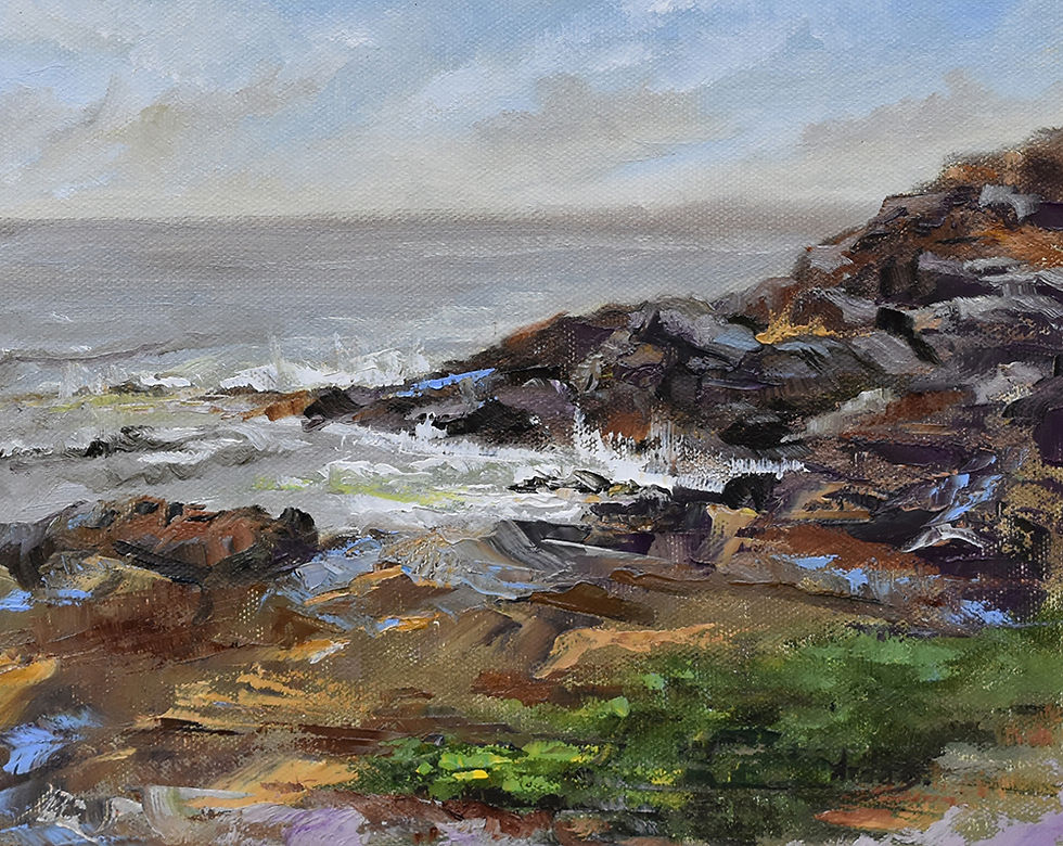Windy Day at Lobster Cove Monhegan I