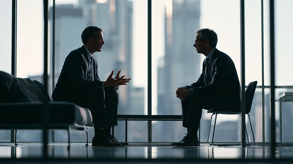 dois investidores discutem o valor de formações em soft skills