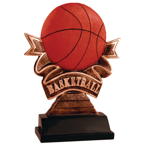Basketball Ribbon Resin