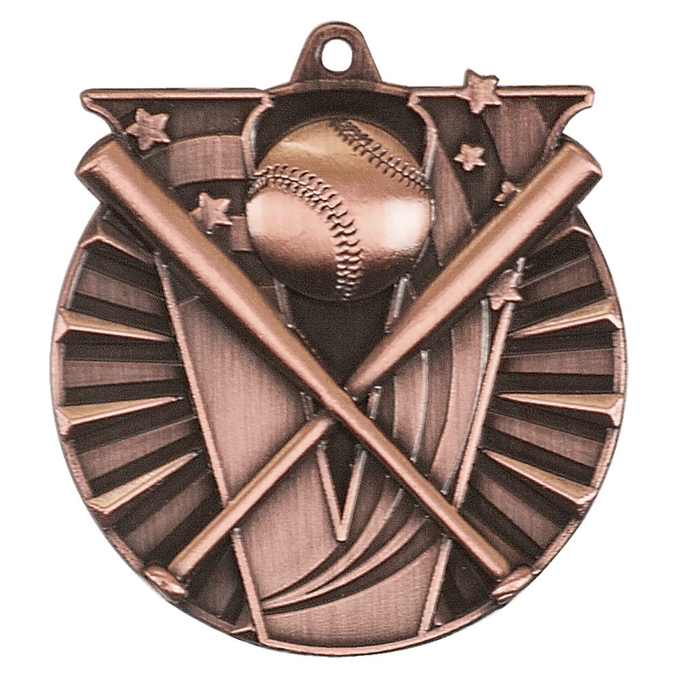 Thumbnail: 2" Antique Baseball/Softball Victory Medal